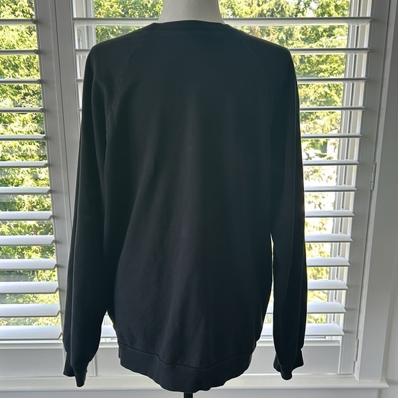 HELLO APPAREL I’m So Tired Women’s Black & Gold Glitter Crewneck Sweatshirt - Picture 4 of 9